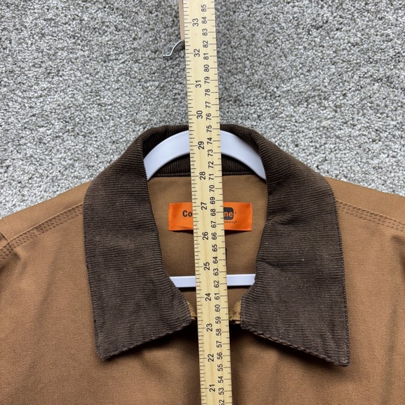 Cornerstone Jacket Mens XL Brown Duck Canvas Lined Detroit Work Wear Chore Logo - Picture 8 of 14